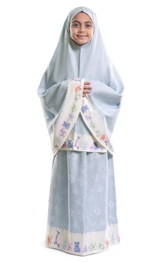 ملابس صلاة إسلامية للأطفال أيس بلو