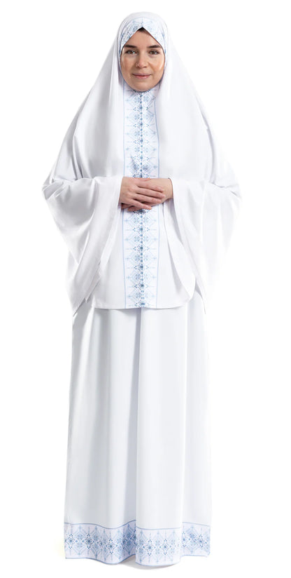 ملابس صلاة إسلامية وايت أزور