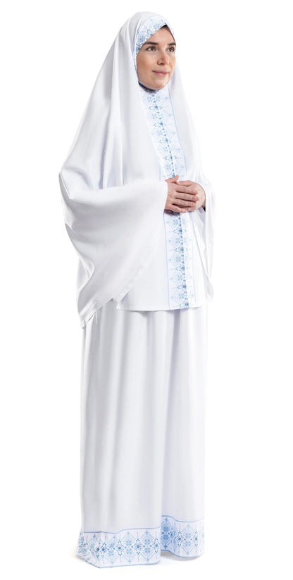 ملابس صلاة إسلامية وايت أزور