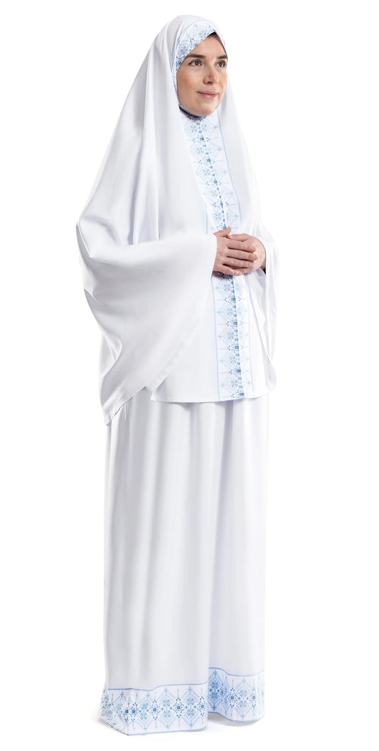 ملابس صلاة إسلامية وايت أزور