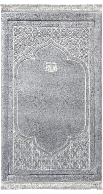 سجادة صلاة محفورة لون فضي